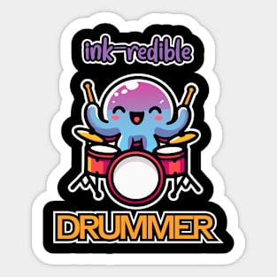 Ink-redible drummer Sticker